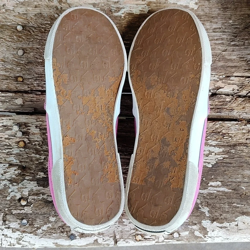 Ralph Lauren Polo toddler shoes size 3 Pink Canvas Slip Ons